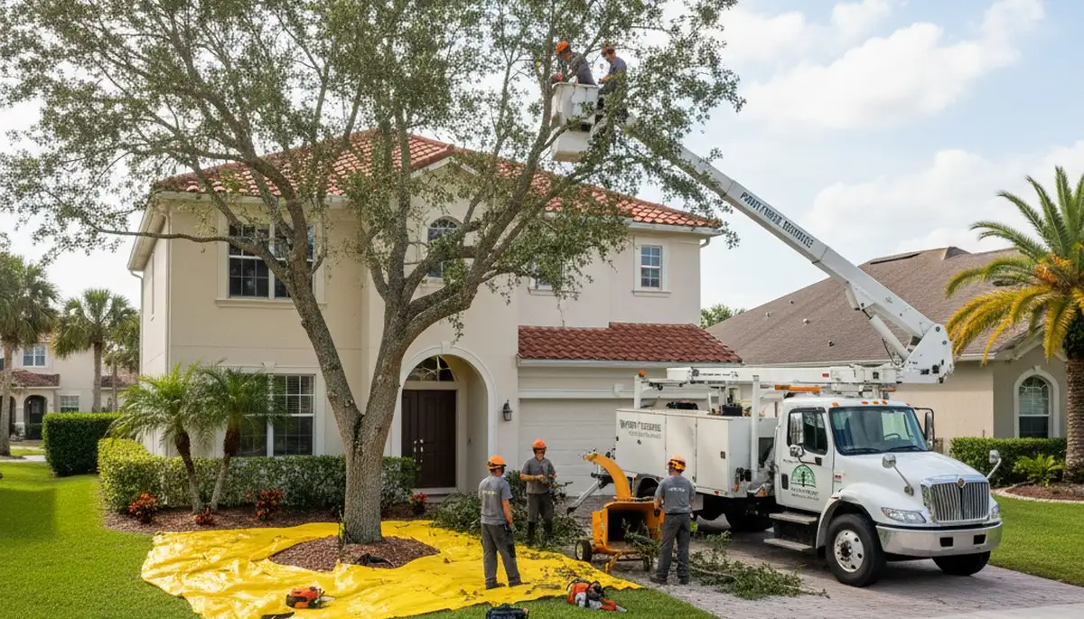 Residential tree removal and trimming service by professional arborists in Port Richey, FL