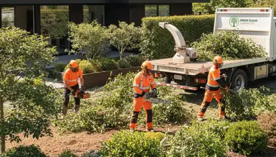 Professional shrub removal service in New Port Richey FL improving yard space and curb appeal