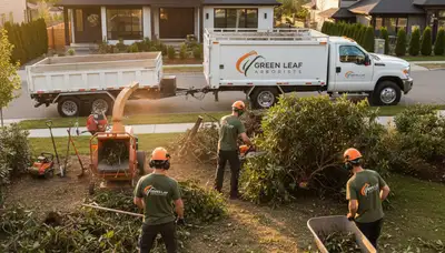 Professional shrub removal service in New Port Richey FL clearing overgrown bushes for yard cleanup